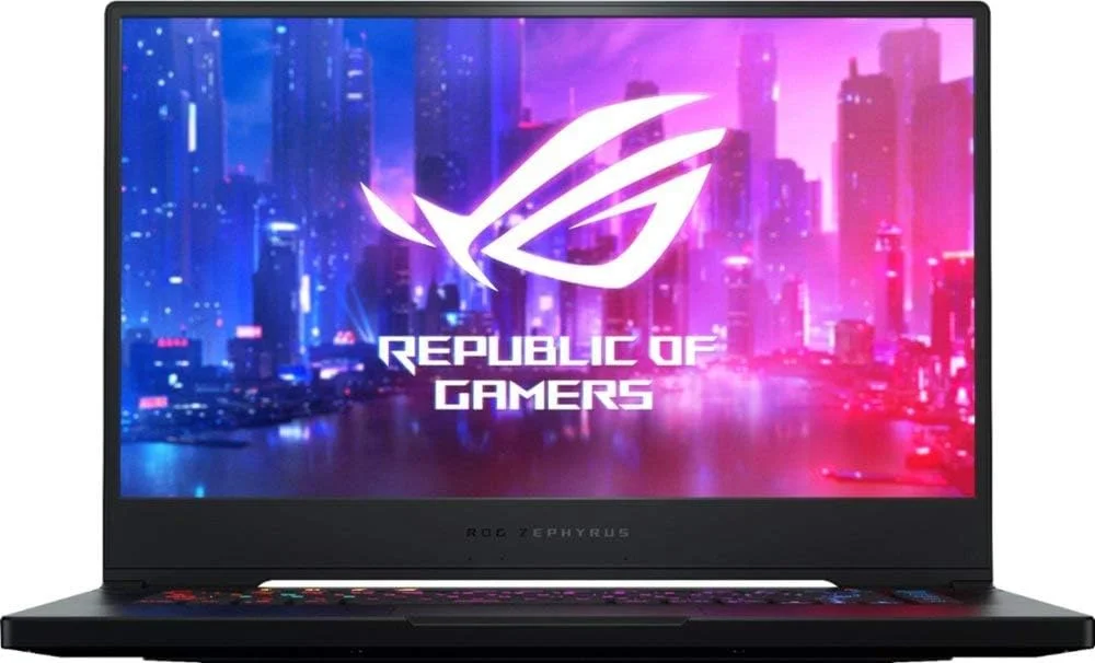 لپ تاپ گیمینگ ایسوس ROG ZEPHYRUS GU502GV با پردازنده Intel® Core™ i7-9750H، رم 16 گیگابایت، SSD 1 ترابایت، کارت گرافیک NVIDIA® GeForce RTX™ 2060 با 6 گیگابایت حافظه GDDR6 VRAM، صفحه نمایش 15.6 اینچی Full HD، بلوتوث، رنگ مشکی متالیک برس خورده (بازسازی شده)