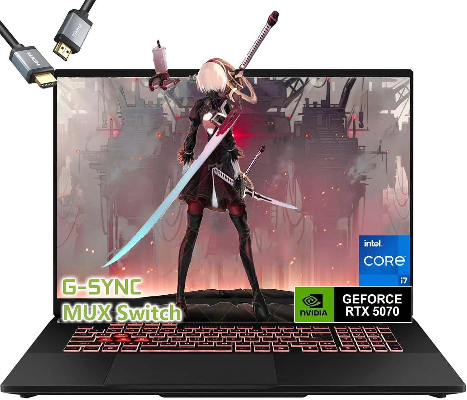 لپ تاپ گیمینگ ایسوس TUF F16 RTX 5070 - پردازنده Intel Core i7-14650HX - صفحه نمایش 16 اینچ FHD+ G-SYNC MUX Switch - رم 32 گیگابایت | حافظه SSD 1 ترابایت - کیبورد با نور پس زمینه RGB - مناسب بازی، تولید محتوا، ویرایش ویدیو و مهندسی