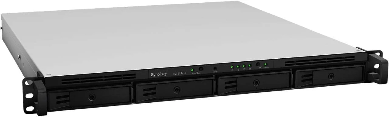 رک استیشن NAS سینولوژی (بدون دیسک) (RS1619xs+)، 4-bay؛ 8 گیگابایت DDR4