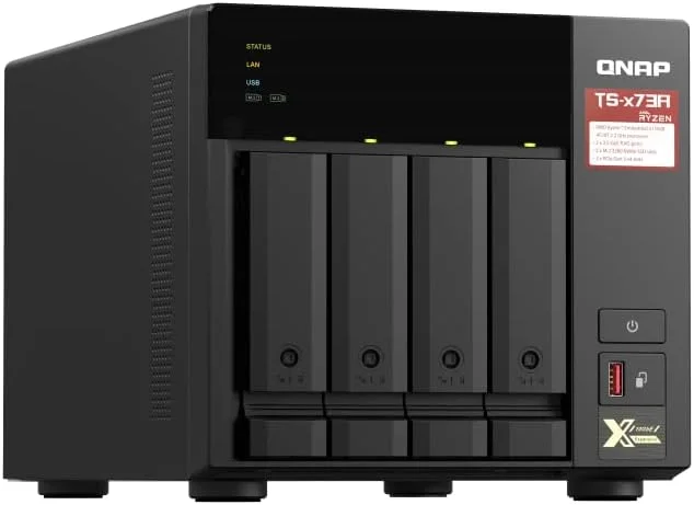 سیستم ذخیره سازی کیونپ TS-473A-8G SAN/NAS، مشکی