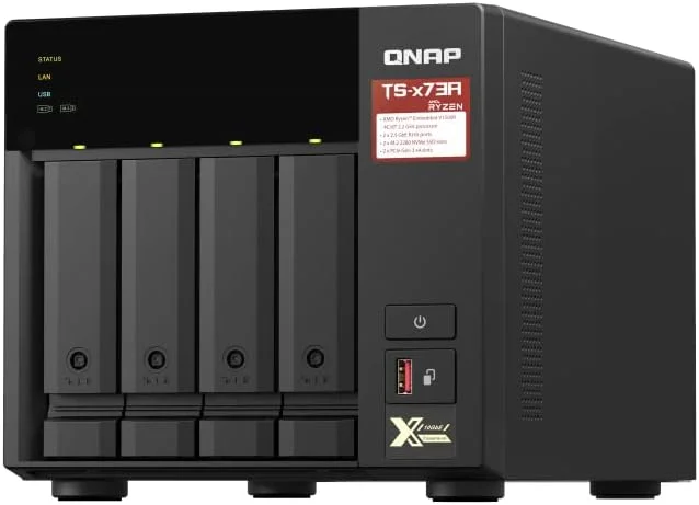 سیستم ذخیره سازی کیونپ TS-473A-8G SAN/NAS، مشکی