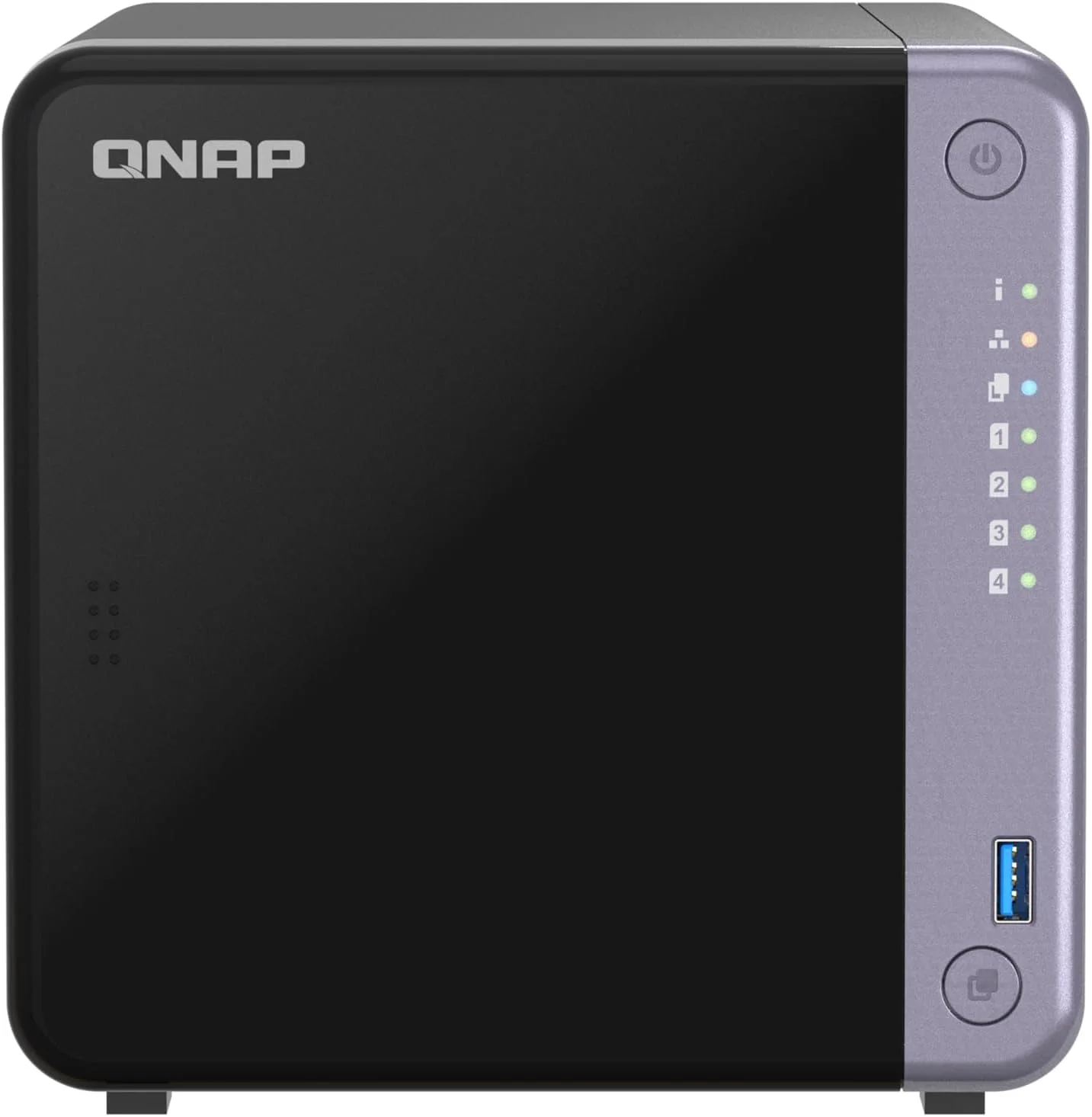 QNAP TS-432X-4G-US NAS رومیزی 4 بی با پردازنده چهار هسته ای ARM Alpine AL524 و 4 گیگابایت رم DDR4 (بدون دیسک)