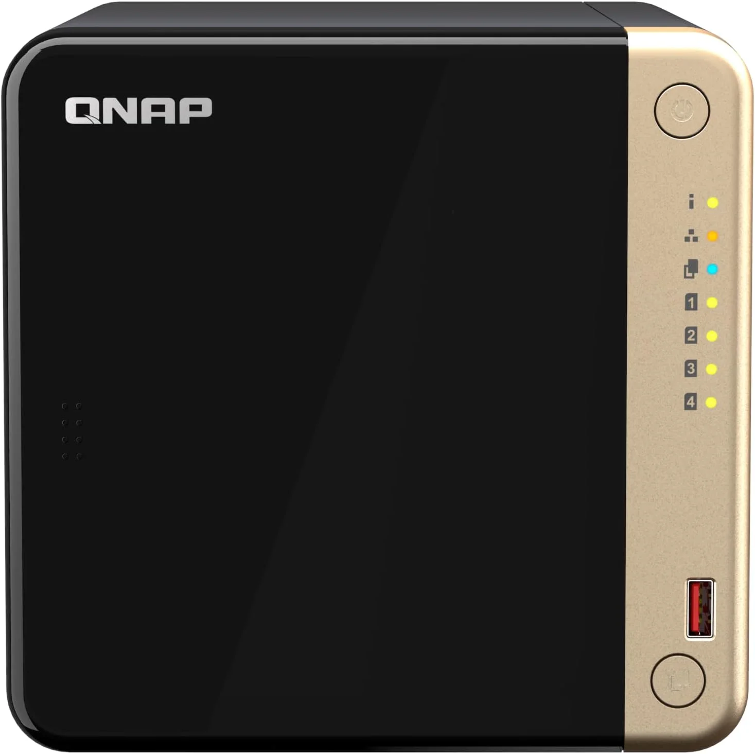 QNAP TS-464-8G | 4-Bay، پردازنده چهارهسته‌ای اینتل، 2 اسلات M.2، NAS رومیزی 2.5GbE، رم 8 گیگابایتی