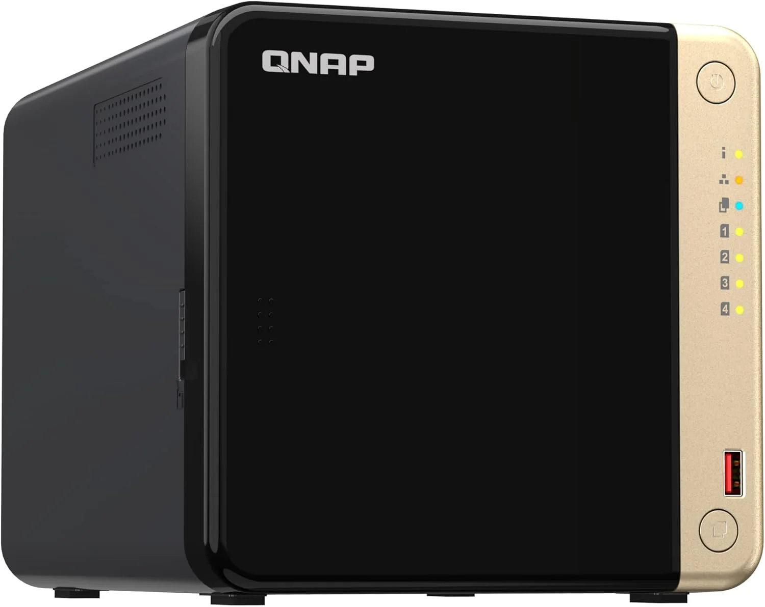 QNAP TS-464-8G | 4-Bay، پردازنده چهارهسته‌ای اینتل، 2 اسلات M.2، NAS رومیزی 2.5GbE، رم 8 گیگابایتی