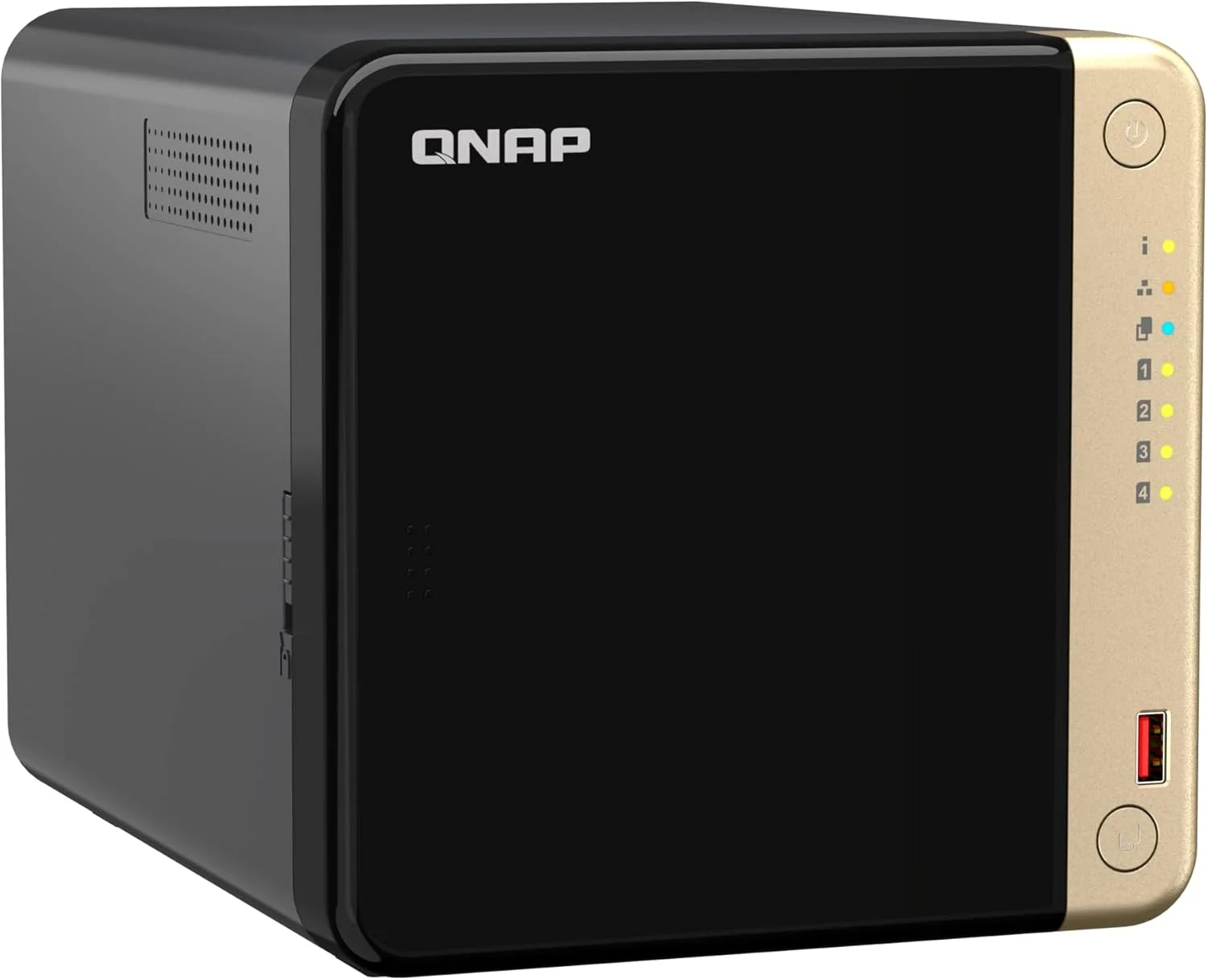 QNAP TS-464-8G | 4-Bay، پردازنده چهارهسته‌ای اینتل، 2 اسلات M.2، NAS رومیزی 2.5GbE، رم 8 گیگابایتی