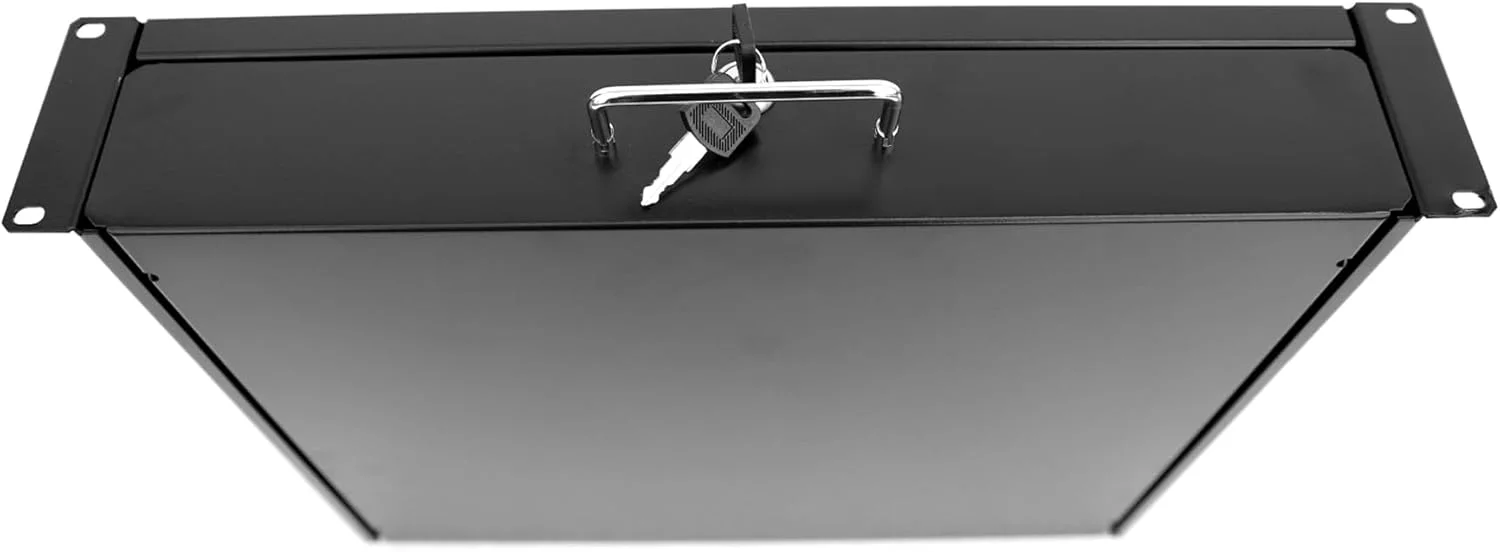 کشو کابینت سرور 19 اینچی قفل‌دار با عمق 14 اینچ و ارتفاع 2U (3.5 اینچ)، ابعاد 19"W x 14"D x 3.5"H (CT14-2U, 2U14)