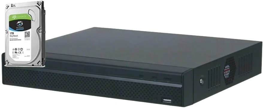 دستگاه ضبط ویدیویی تحت شبکه 4 کاناله داهوا-OEM مدل NVR4104HS-P-4KS2/L با 4 پورت POE و رزولوشن 4K AI Lite Compact 1U به همراه هارد دیسک 1 ترابایتی از پیش نصب شده