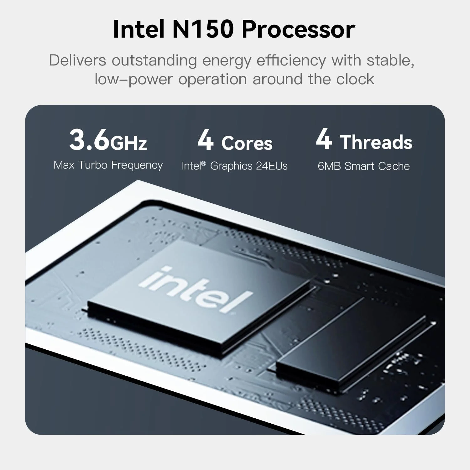 مینی کامپیوتر Beelink ME mini N150، پردازنده Intel N150 (4 هسته/4 رشته، تا 3.6 گیگاهرتز)، 16 گیگابایت LPDDR5، 1 ترابایت SSD PCle3.0، مینی کامپیوتر ME با پشتیبانی از دو پورت LAN 2.5G، فضای ابری، ماشین مجازی، مسیریاب نرم افزاری، NAS، HTPC
