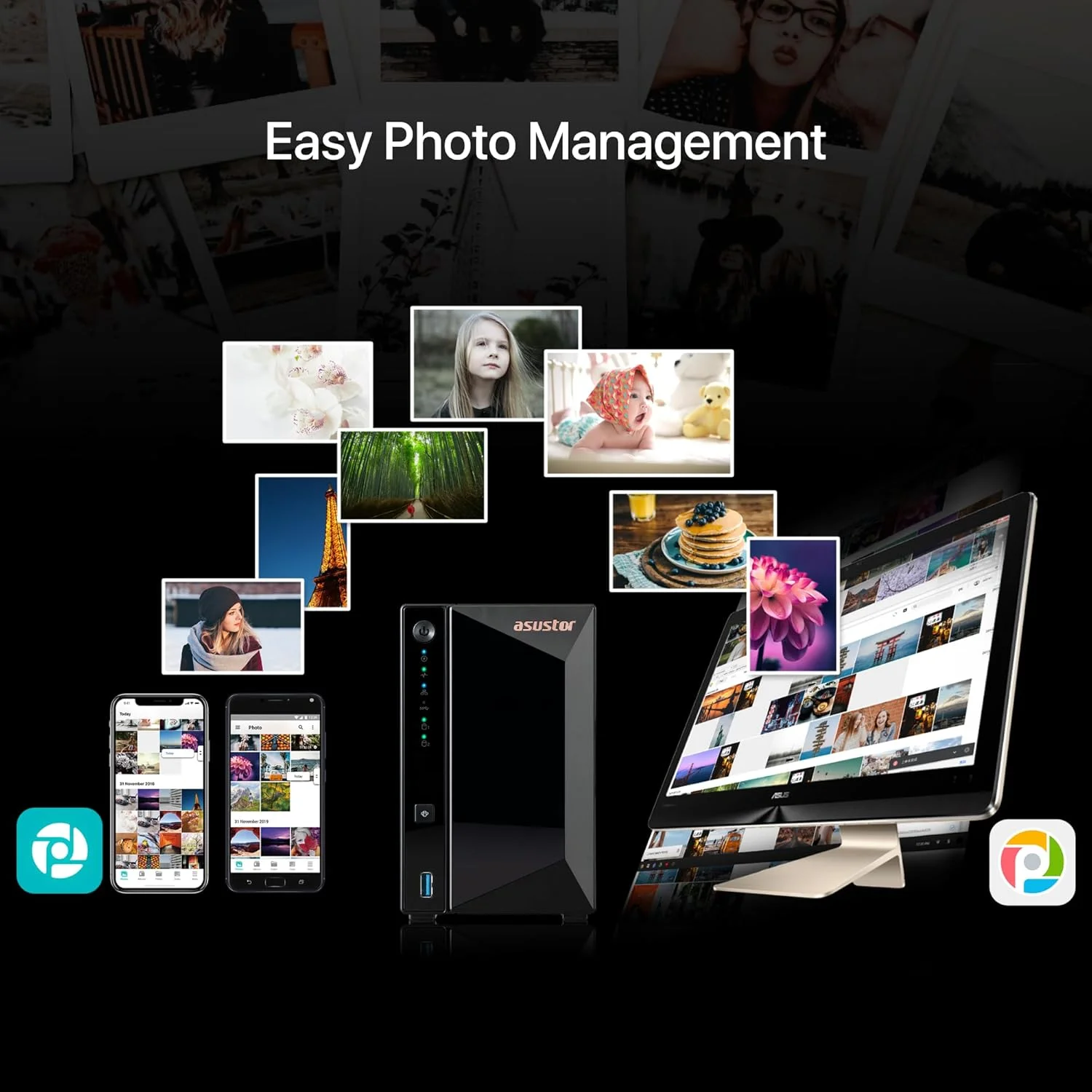 محفظه ذخیره سازی تحت شبکه 2 بی Asustor Drivestor 2 Pro Gen2 AS3302T v2، پردازنده چهارهسته ای 1.7 گیگاهرتز، پورت 2.5GbE، رم 2 گیگابایتی DDR4، ذخیره ساز متصل به شبکه برای ذخیره سازی ابری (بدون دیسک)