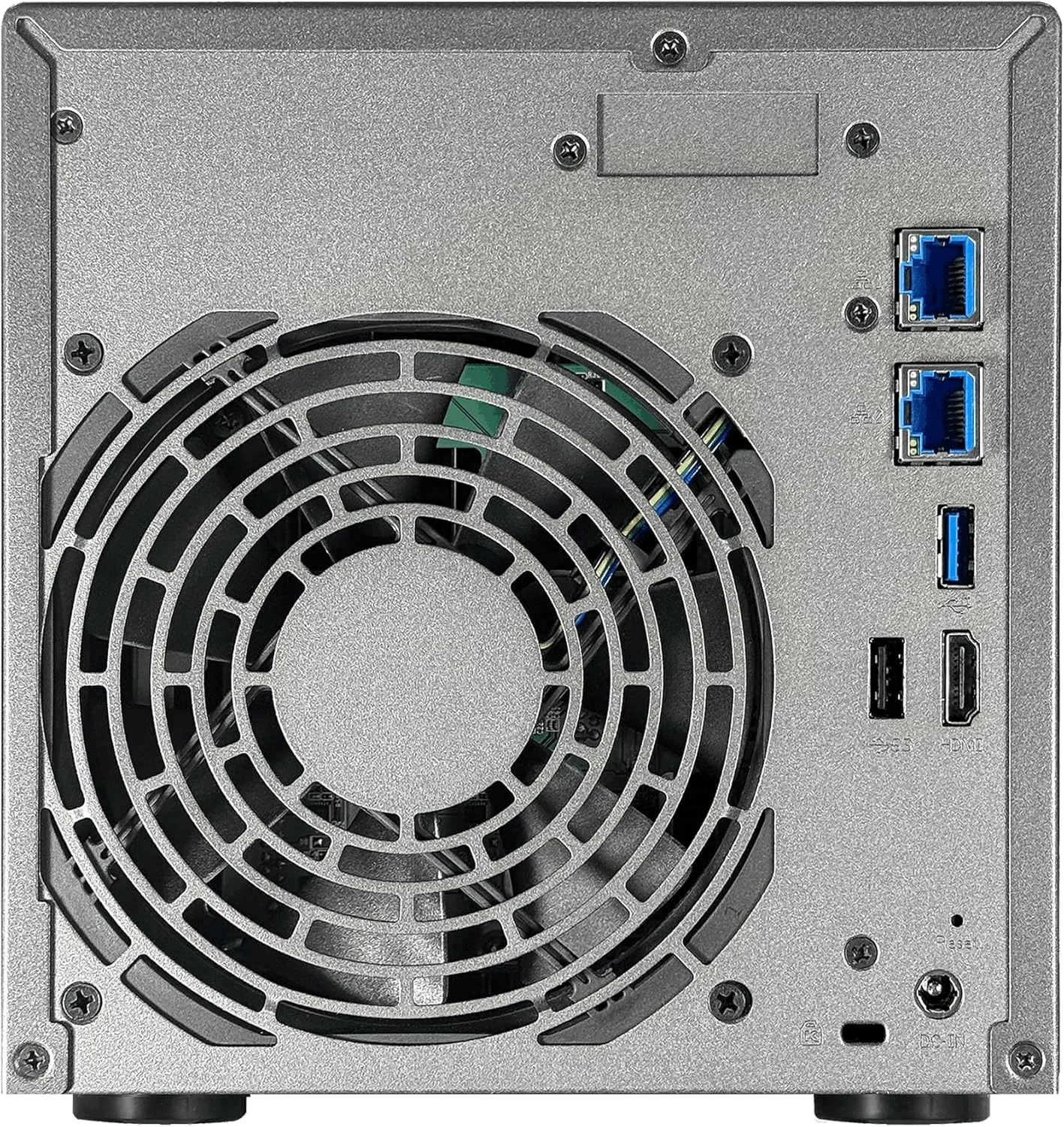 ذخیره ساز تحت شبکه 4 بی AS6704T v2 نسل دوم پلاس آسوستور Lockerstor، پردازنده چهارهسته ای 2.0 گیگاهرتز اینتل، دو پورت 5GbE، رم 4 گیگابایتی DDR4، چهار اسلات M.2 SSD، HDMI (بدون دیسک)