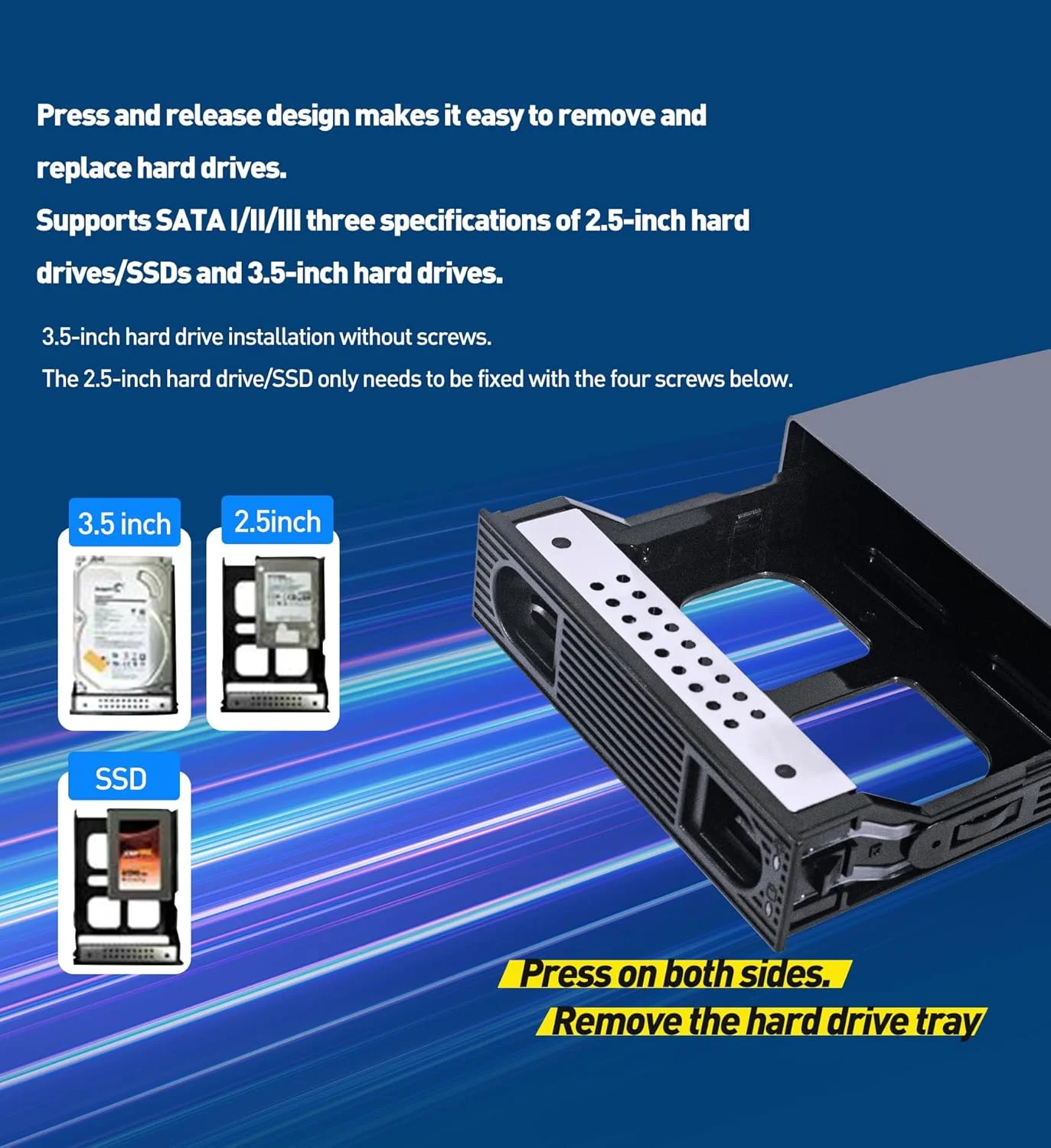 محفظه تک خلیجی USB Type-C با سرعت 10 گیگابیت بر ثانیه IO CREST برای هارد دیسک های 2.5 و 3.5 اینچی SATA