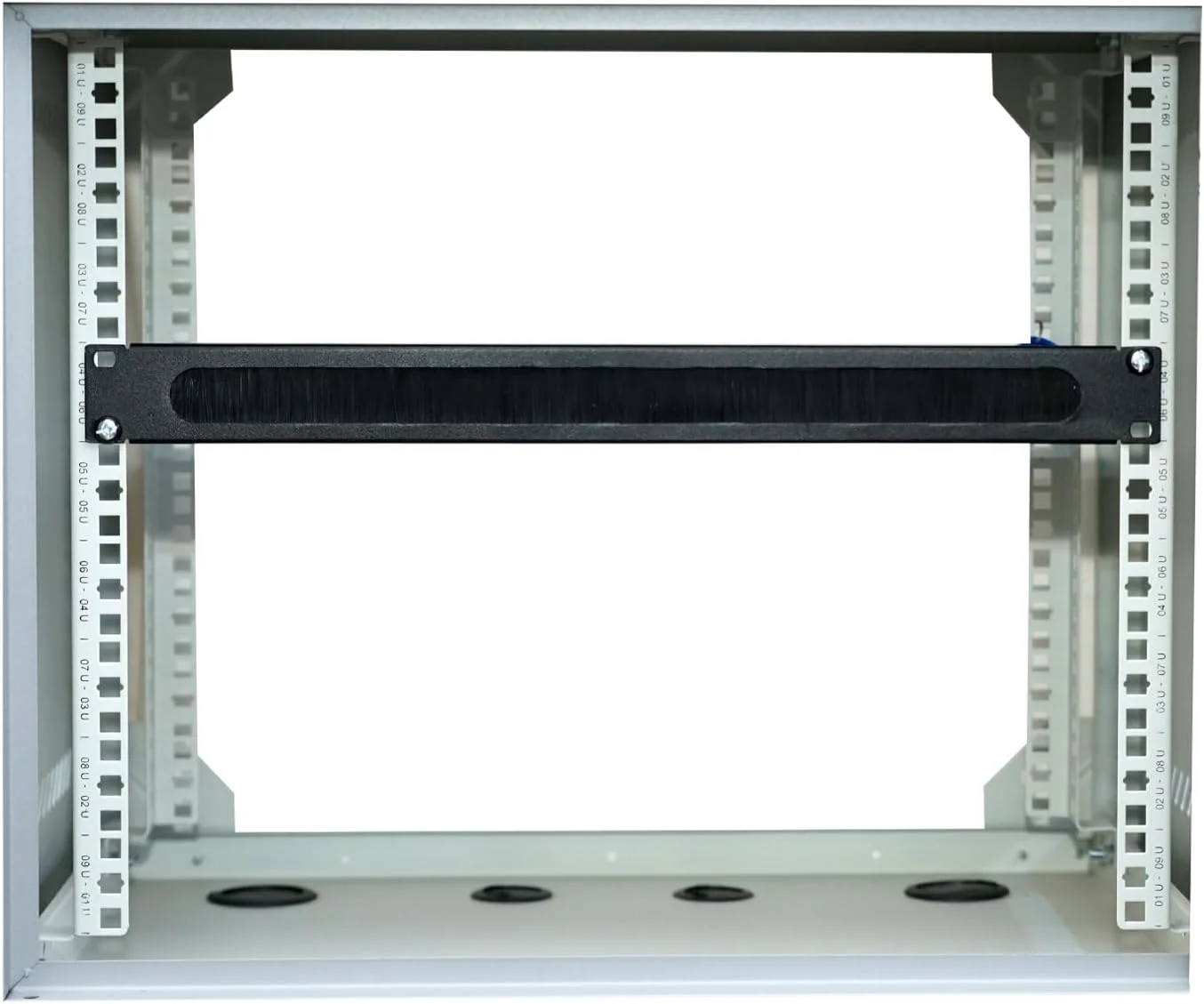 پنل برس دار 19 اینچی 1U مدیریت کابل دیتا سرور رک مونت