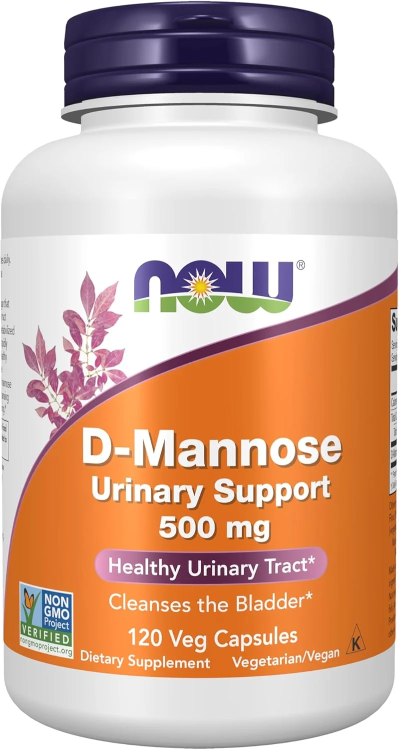 Now Foods, دی-مانوز، 500 میلی گرم، 120 کپسول گیاهی