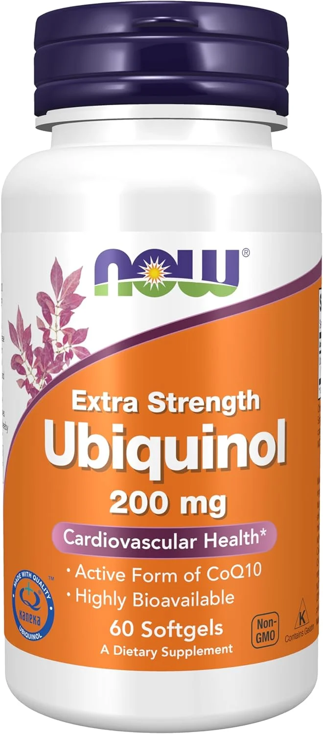 Now Foods یوبیکوئینول 200 میلی گرم، قدرت مضاعف، 60 سافت ژل