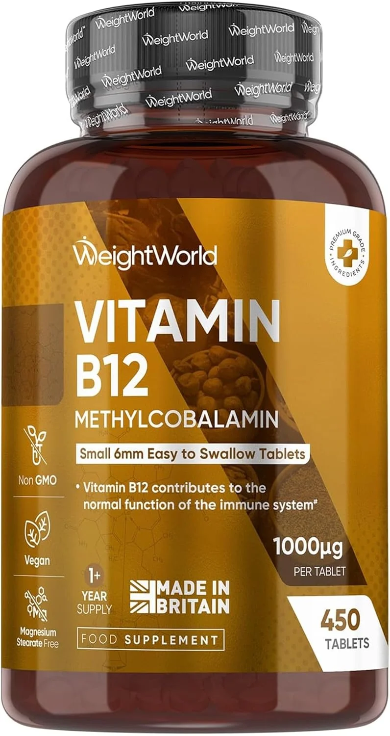 ویتامین ب ۱۲ (متیل کوبالامین) ۱۰۰۰ میکروگرم ۴۵۰ عددی WeightWorld