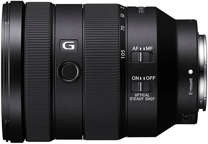 لنز دوربین سونی مدل SONY SEL24105G FE 24-105mm f/4 G OSS، طراحی فوکوس داخلی، محدوده دیافراگم f/4 تا f/22، سوییچ AF/MF، 4 المان غیرکروی، 3 المان ED، دیافراگم 9 تیغه گرد، مشکی | SEL24105G
