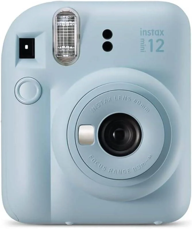 دوربین فوری فوجی‌فیلم Instax Mini 12 به همراه بسته فیلم 20 عددی - آبی پاستلی