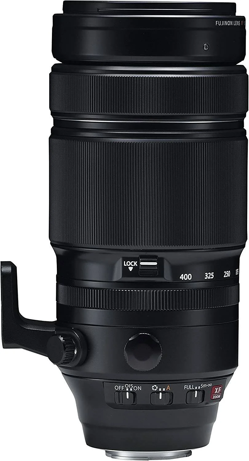 لنز FUJIFILM XF 100-400mm F4.5-5.6 R LM OIS WR، لنز X-Mount / فرمت APS-C، موتورهای فوکوس خودکار خطی دوقلو، تثبیت کننده تصویر نوری، دیافراگم 9 تیغه گرد، مشکی | XF100-400mmF4.5-5.6 R LM OIS W