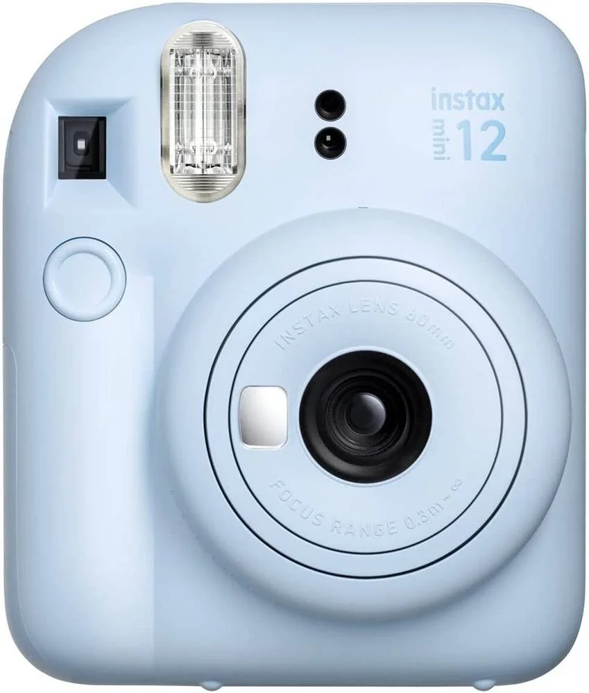 دوربین فوری فوجی‌فیلم Instax Mini 12، لنز 60 میلی‌متری، نوردهی خودکار، زمان ظهور 90 ثانیه، تنظیم خودکار نور، خروج خودکار فیلم، آبی پاستیلی | 16806248