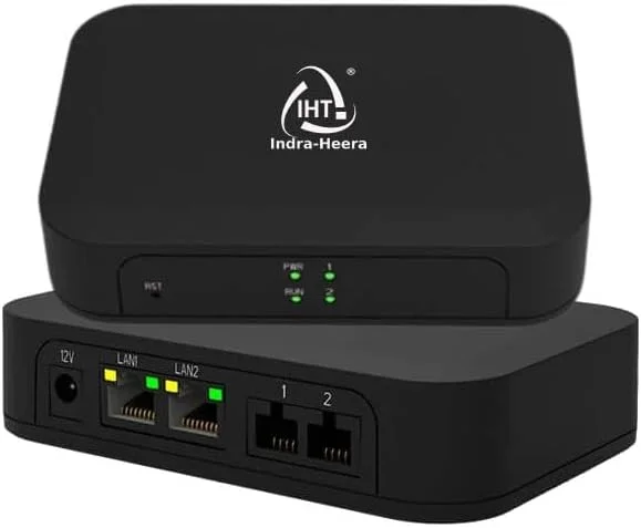 دروازه ویپ FXS مدل (VG202S) | دروازه ویپ آنالوگ با پشتیبانی از 2 پورت FXS (RJ11) | 1 پورت LAN (RJ45, 10/100Mbps) | 1 پورت WAN (RJ45, 10/100Mbps)