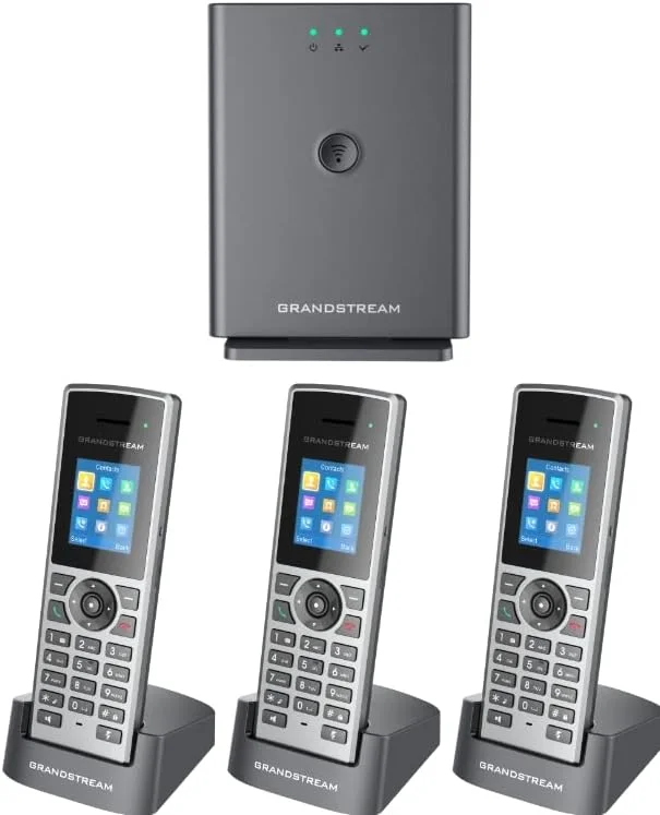 ایستگاه پایه DECT دوربرد گرنداستریم DP752 + گوشی DECT HD مدل DP722 (شامل 3 عدد DP722)