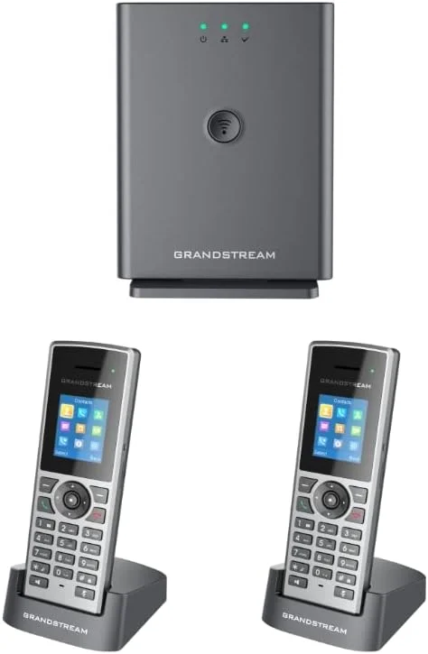 ایستگاه پایه DECT دوربرد گرنداستریم DP752 + گوشی DECT HD مدل DP722 (دو عدد DP722)