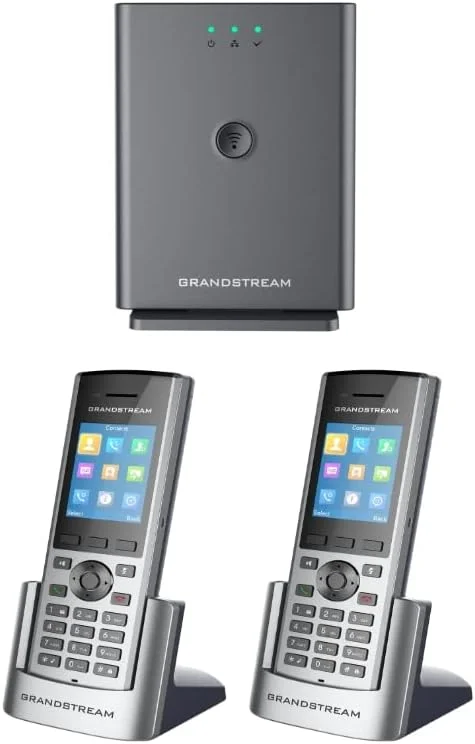 ایستگاه پایه DECT دوربرد گرنداستریم DP752 + 2 عدد گوشی DECT HD مدل DP730 (2 عدد DP730)