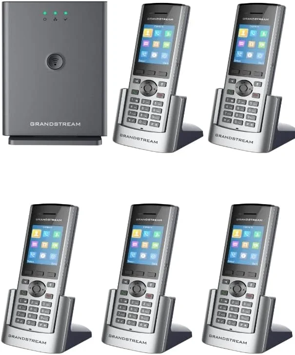 ایستگاه پایه DECT دوربرد گرنداستریم DP752 + 5 عدد گوشی DECT HD مدل DP730 (5 عدد DP730)