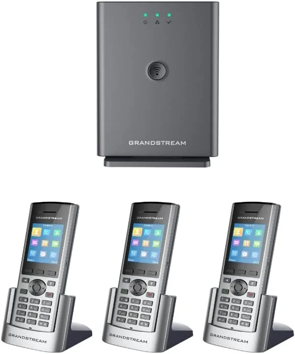 ایستگاه پایه DECT دوربرد گرنداستریم DP752 + 3 عدد گوشی DECT HD مدل DP730 (3 عدد DP730)