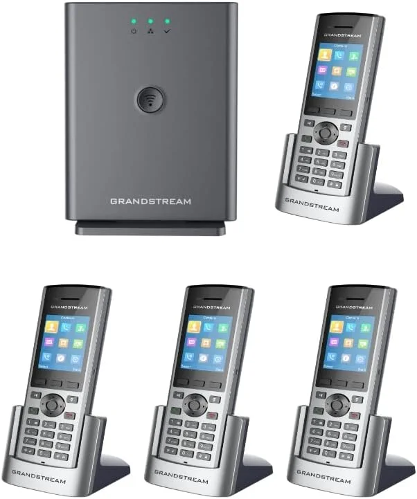 ایستگاه پایه دوربرد DECT گرنداستریم DP752 + 4 عدد گوشی DECT HD مدل DP730 (4 عدد DP730)