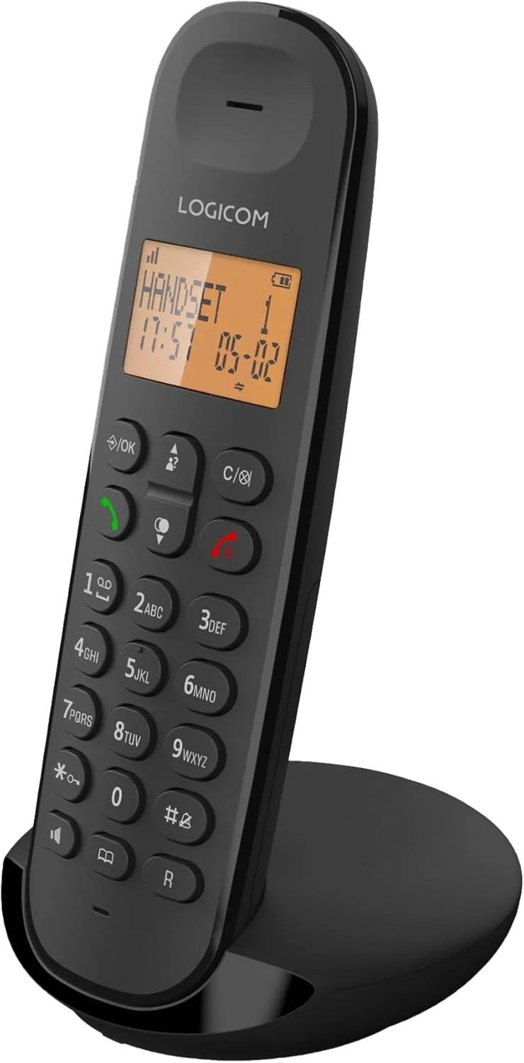 تلفن بی سیم ثابت Logicom ILOA 150 بدون پیغام گیر - تکی - تلفن های آنالوگ و DECT - مشکی