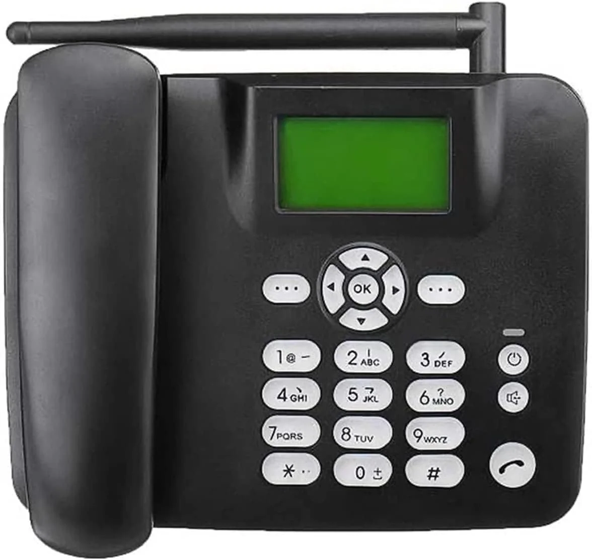 تلفن بی سیم ثابت 4G رومیزی پشتیبانی از کارت سیم 850/900/1800/1900MHZ با رادیو، ساعت زنگ دار و عملکرد پیامک برای خانه، مرکز تماس، شرکت، هتل و اداره