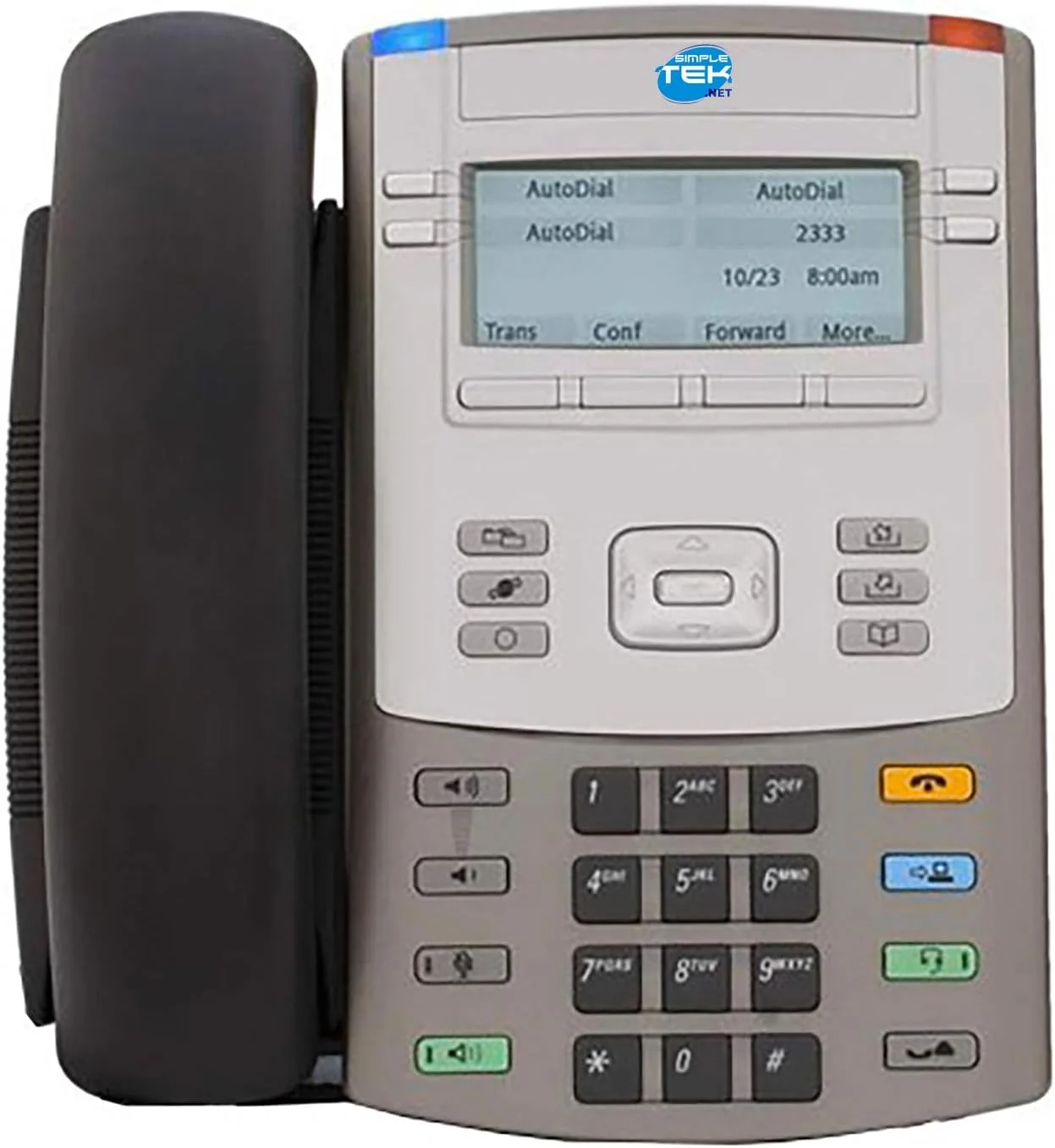 تلفن تحت شبکه مدل 1120E مناسب شرکت و اداره همراه با گوشی، پشتیبانی از PoE و سازگار با VoIP (بازسازی شده)