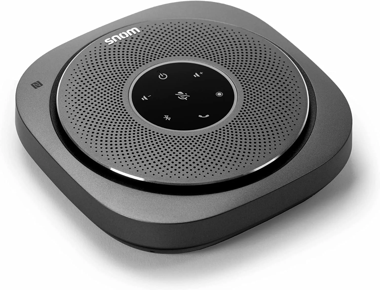 اسپیکر کنفرانس Snom C300 - تلفن همراه VoIP، جعبه موسیقی بلوتوث بزرگ، تیم A - اسپیکر 3 وات، 6 میکروفون، Beamforming، 24 ساعت زمان مکالمه، پورت USB، برنامه تلفن هوشمند