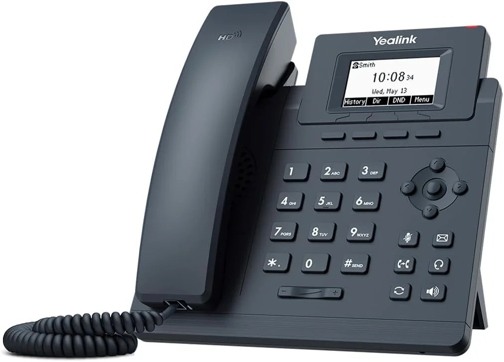 تلفن تحت شبکه یالینک مدل SIP-T30 | صفحه نمایش LCD گرافیکی 2.3 اینچی 132x64، صدای HD یالینک، کدک Opus، اترنت 2 پورت 10/100M