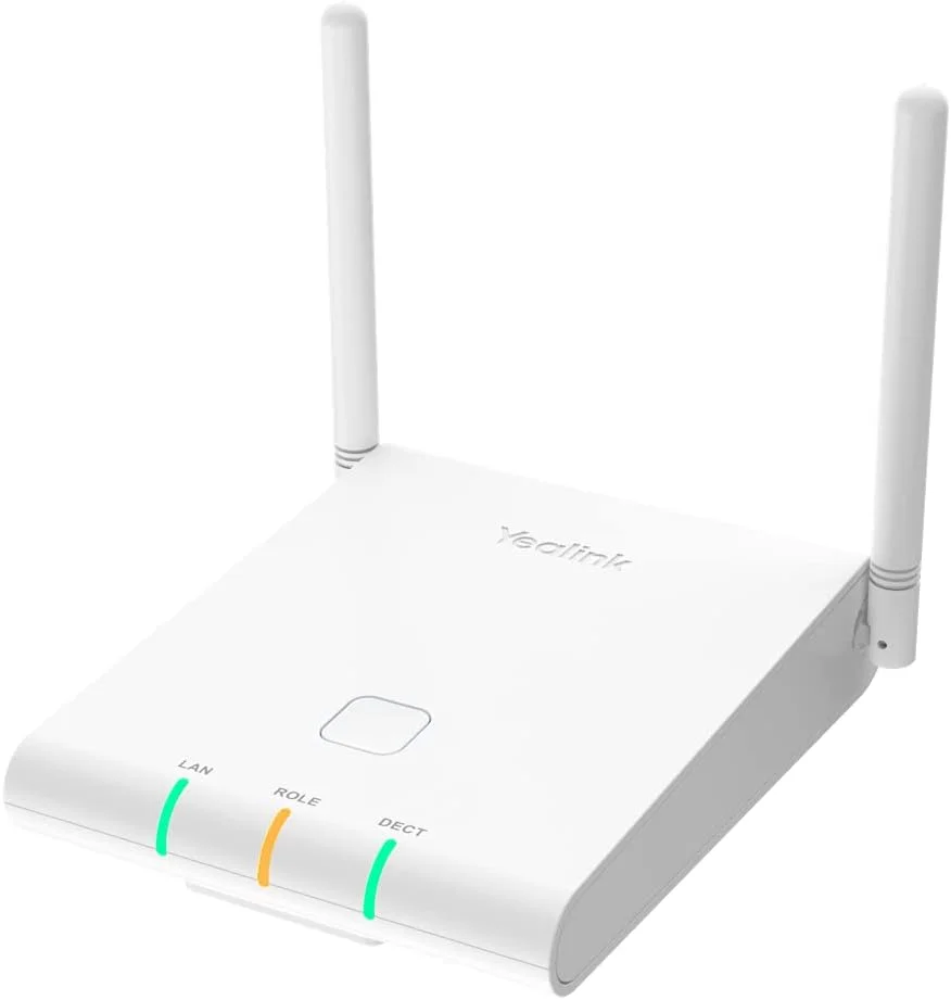 ایستگاه پایه چند سلولی IP دکت یالینک W90B | انتقال و رومینگ یکپارچه، تا 8 تماس پهن باند در هر پایه، آنتن های خارجی، برد 50 متری داخلی/300 متری خارجی