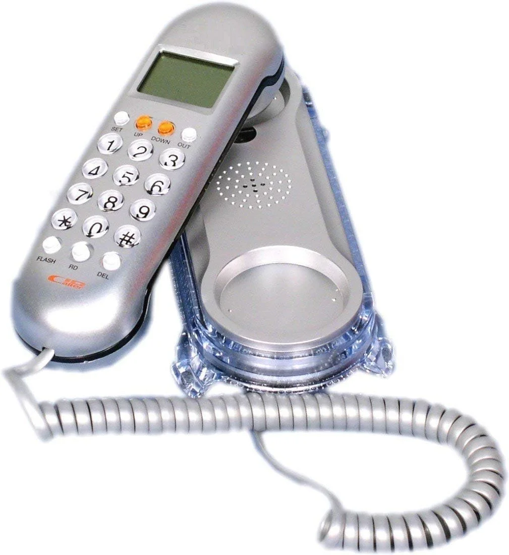 تلفن رومیزی سیم دار مدل KX-T 666LCD با قابلیت نمایش شماره تماس گیرنده، مناسب برای منزل و اداره - چند رنگ (666)