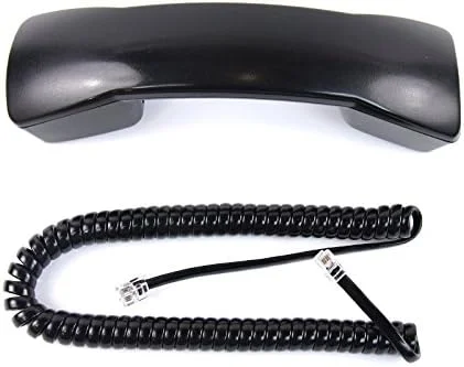 گوشی تلفن مشکی The VoIP Lounge با سیم 2.7 متری برای تلفن های سری Avaya Partner Euro 1 مدل های 6، 18، 18D و 34D و سری Merlin Magix مدل های 4406D+، 4412D+، 4424D+ و 4424LD+
