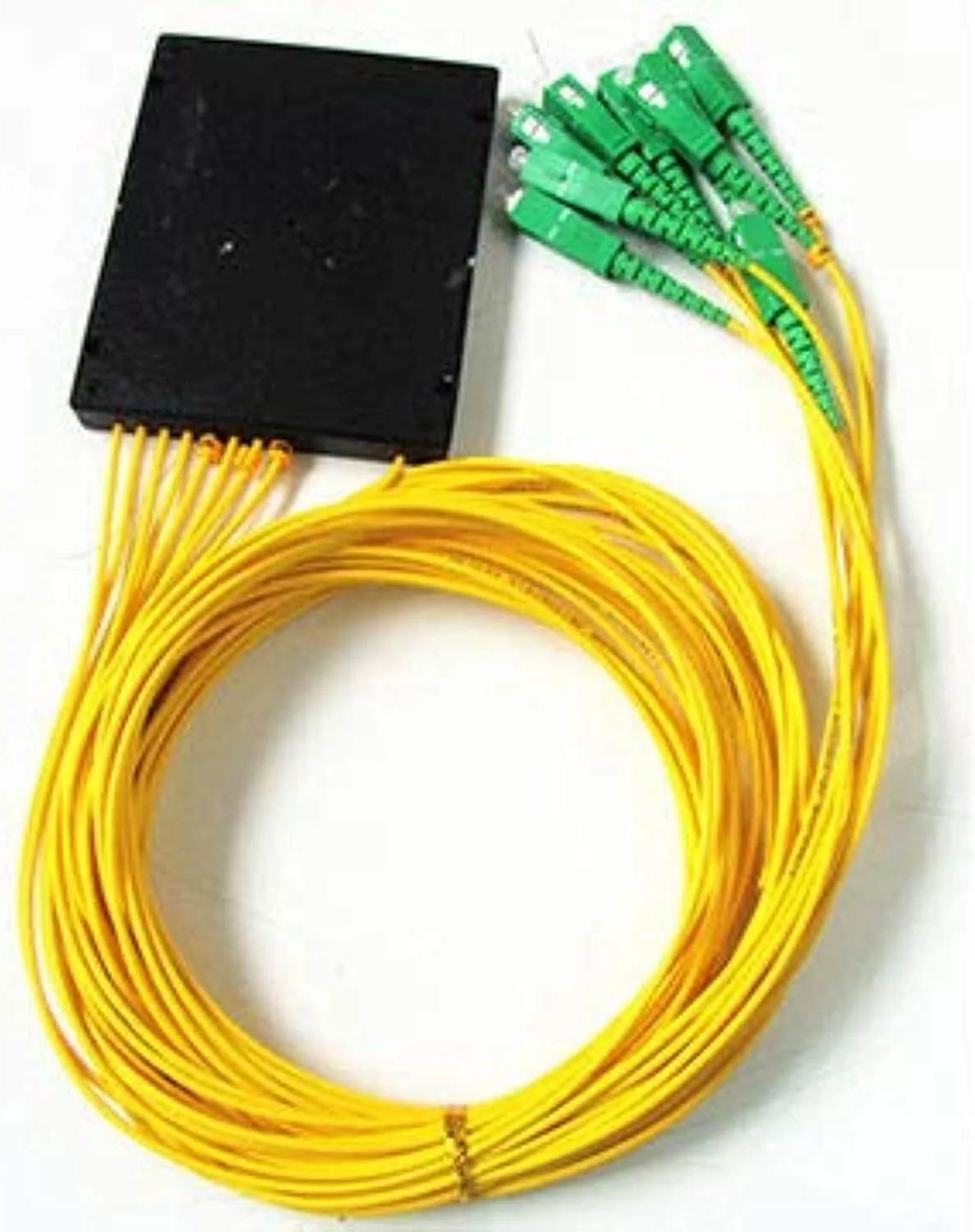 اسپلیتر فیبر نوری DKURVE PLC، اسپلیتر نوری سینگل مود SC APC 1X8 PLC برای FTTH، شبکه های فیبر نوری LAN، شرکت ها، پروژه های مهندسی، سیم کشی خانگی
