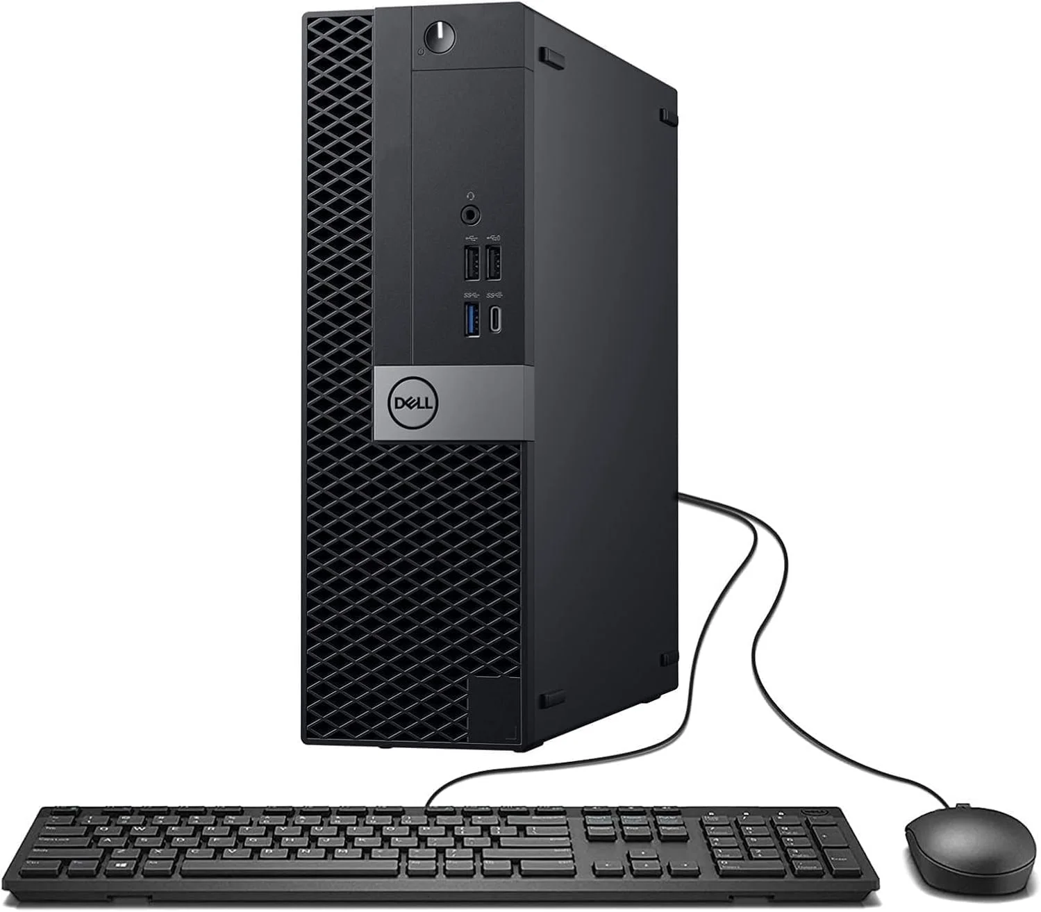 کامپیوتر رومیزی دل Optiplex 7050 SFF، پردازنده Intel i7-7700 با 4 هسته 3.60 گیگاهرتز، 32 گیگابایت رم DDR4، 1 ترابایت SSD، وای فای، بلوتوث، HDMI، پشتیبانی از دو مانیتور، ویندوز 11 پرو، شرایط عالی (بازسازی شده)
