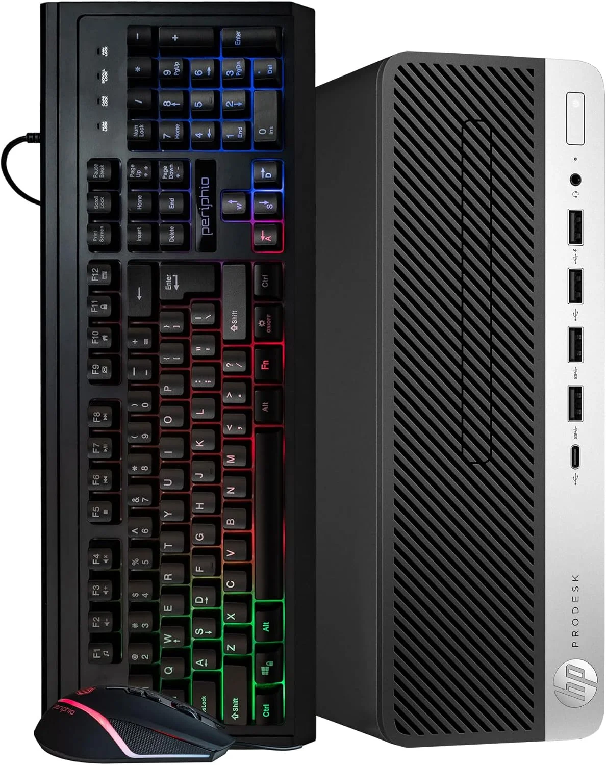 کامپیوتر رومیزی اچ پی ProDesk 600 G4 | پردازنده شش هسته ای Intel i5 (3.0GHz) | رم 16GB DDR4 | حافظه 500 GB SSD | ویندوز 11 Professional | کیبورد و ماوس RGB | مناسب برای خانه یا محل کار