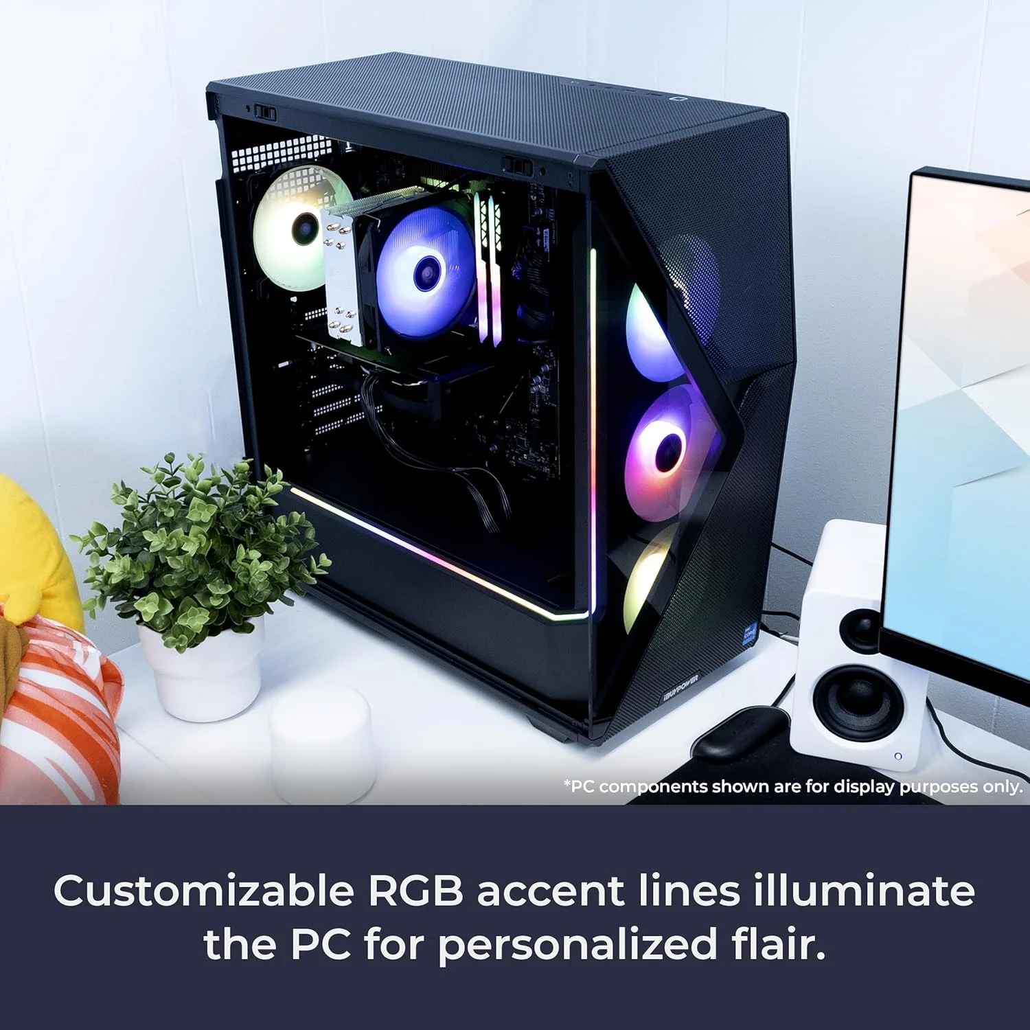 کامپیوتر رومیزی گیمینگ آیبایپاور Slate MESH، پردازنده Intel Core i7 14700F، کارت گرافیک NVIDIA GeForce RTX 5070 با حافظه 12 گیگابایت، رم 32 گیگابایت DDR5 RGB با فرکانس 5200 مگاهرتز، حافظه SSD NVMe یک ترابایتی، ویندوز 11 هوم، کیبورد و ماوس - SMI7N5701 - تصویر 3 کامپیوتر رومیزی گیمینگ آیبایپاور Slate MESH، پردازنده Intel Core i7 14700F، کارت گرافیک NVIDIA GeForce RTX 5070 با حافظه 12 گیگابایت، رم 32 گیگابایت DDR5 RGB با فرکانس 5200 مگاهرتز، حافظه SSD NVMe یک ترابایتی، ویندوز 11 هوم، کیبورد و ماوس - SMI7N5701 - تصویر 3