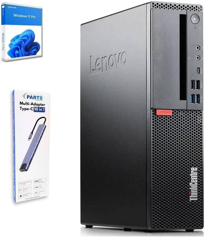 کامپیوتر رومیزی لنوو ThinkCentre Mx20s SFF | پردازنده Intel Core i5-8500 تا 4.10 گیگاهرتز | 8 گیگابایت رم | 256 گیگابایت SSD ویندوز 11 پرو | USB Type-C - ایستگاه اتصال 10-1 TPM 2.0