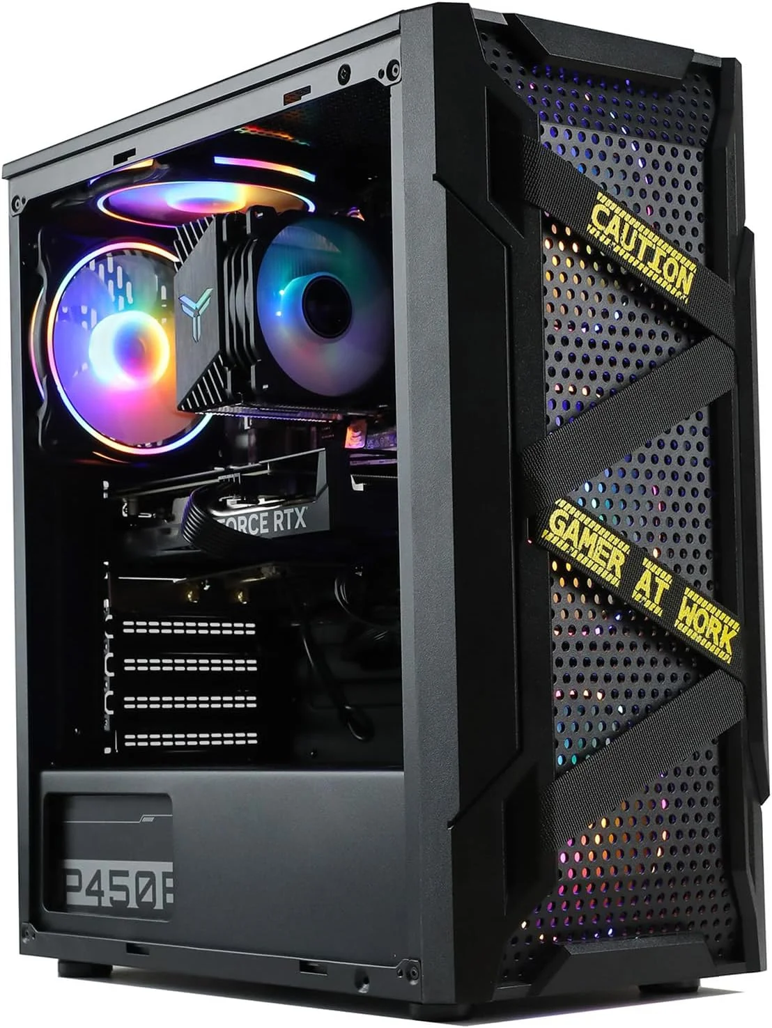 کامپیوتر رومیزی گیمینگ MXZ مدل I5 9400F، RX580، B365، 8 گیگابایت DDR4، NVME 500G SSD، دارای 5 فن RBG، ویندوز 11 پرو، آماده استفاده، I5 9400F| RX580