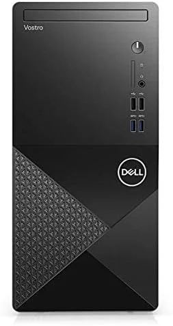 کامپیوتر رومیزی تجاری DELL Vostro 3888 (ارتقا یافته) مدل 2021، پردازنده 6 هسته ای Intel Core i5-10400 تا 4.3 گیگاهرتز، 16 گیگابایت رم، 256 گیگابایت PCIe SSD (بوت) + 1 ترابایت HDD، DVD-RW، WiFi، HDMI، VGA، بلوتوث، Windows 10 Pro، مشکی
