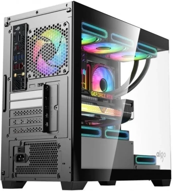 کامپیوتر گیمینگ با خنک کننده مایع | پردازنده Core i7 | رم 16 گیگابایت | حافظه اس اس دی 1 ترابایت NVMe/SATA | کیس RGB سفارشی | انتخاب کارت گرافیک | وای فای 6 | ویندوز 11 پرو | ورک استیشن قدرتمند (CORE I7 + RX 570 OC 8GB GRAPHICS)