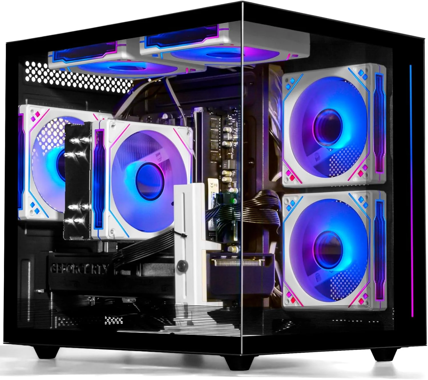 کامپیوتر رومیزی گیمینگ - Ryzen 5 5500، Radeon RX 6500XT 4GB، رم 16GB DDR4، SSD NVME 1TB، کیس اسمبل شده (مشکی)