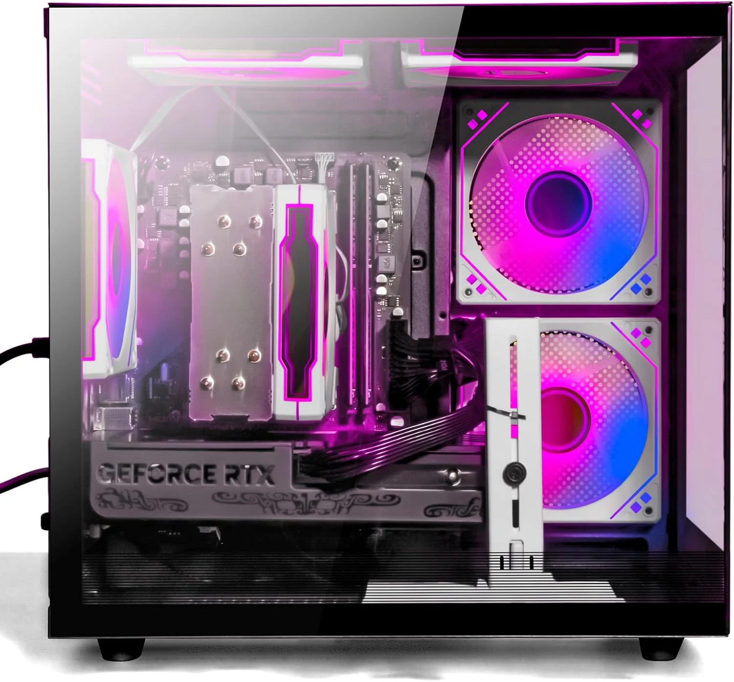 کامپیوتر رومیزی گیمینگ - Ryzen 5 5500، Radeon RX 6500XT 4GB، رم 16GB DDR4، SSD NVME 1TB، کیس اسمبل شده (مشکی)