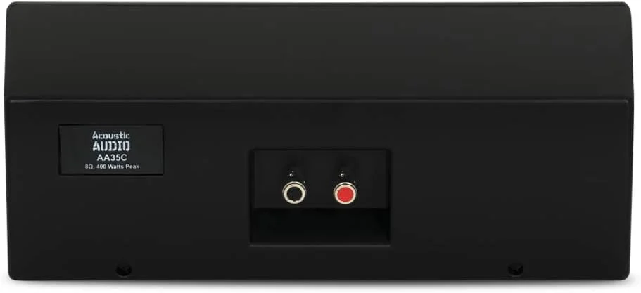 اسپیکر مرکزی سه طرفه صوتی آکوستیک AA35CB گلدوود، 400 وات، مشکی، مناسب قفسه کتاب، 3 اینچ، کمکی