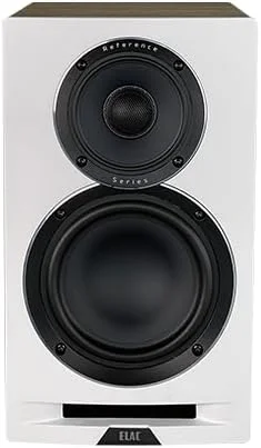 اسپیکرهای جمع و جور ELAC Uni-Fi Reference UBR62 - بلندگوی کواکسیال 3 طرفه HiFi منحصر به فرد با صدای افسانه ای برای موسیقی و سینمای خانگی - 2 عدد بلندگوی HiFi پسیو گنجانده شده - سفید